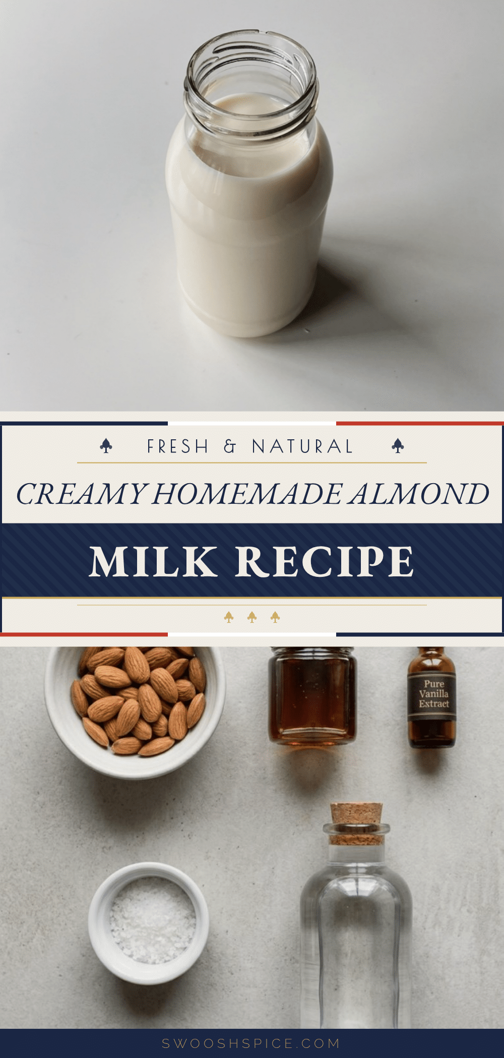 fresh homemade almond milk recipe