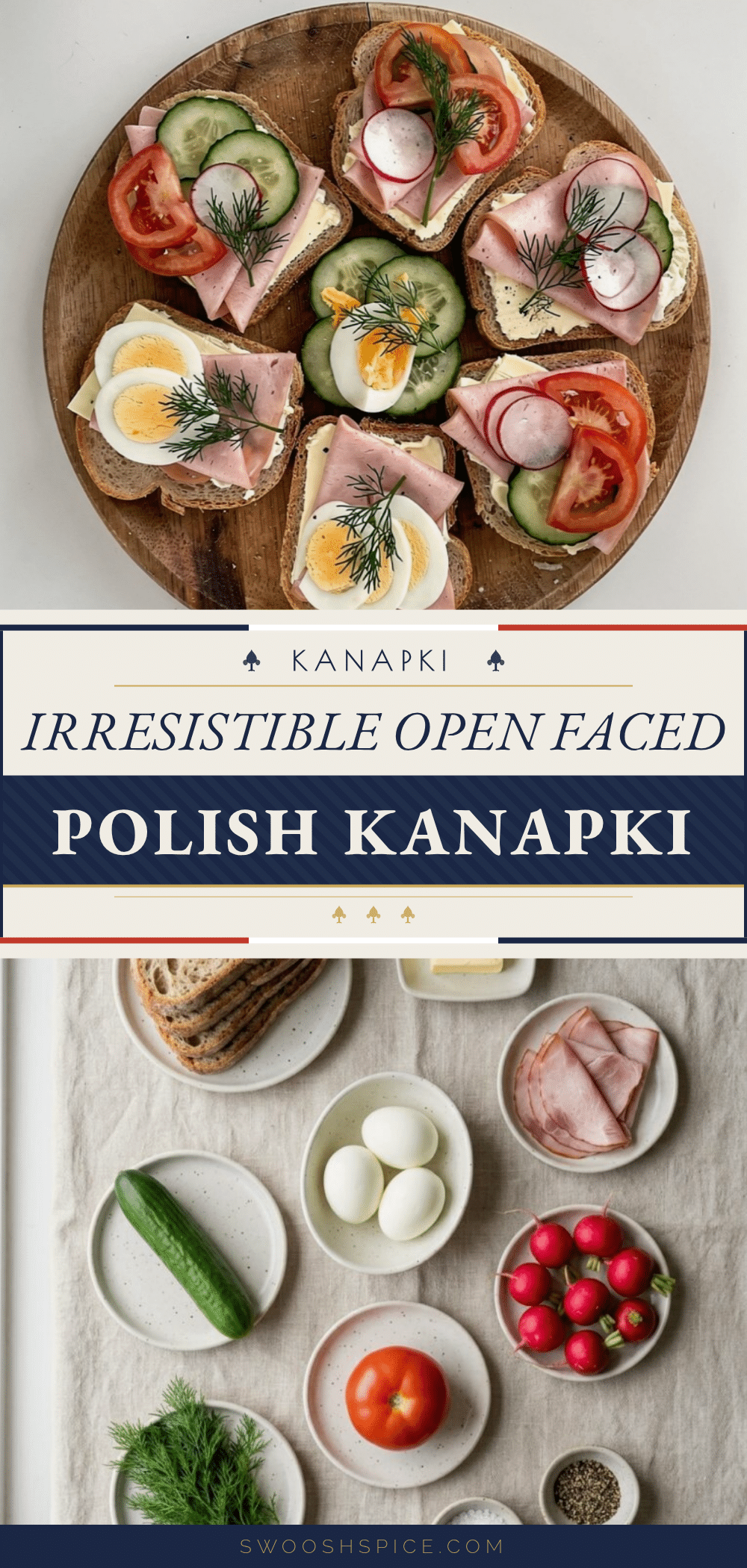 Fresh Open Faced Polish Sandwiches Kanapki recipe
