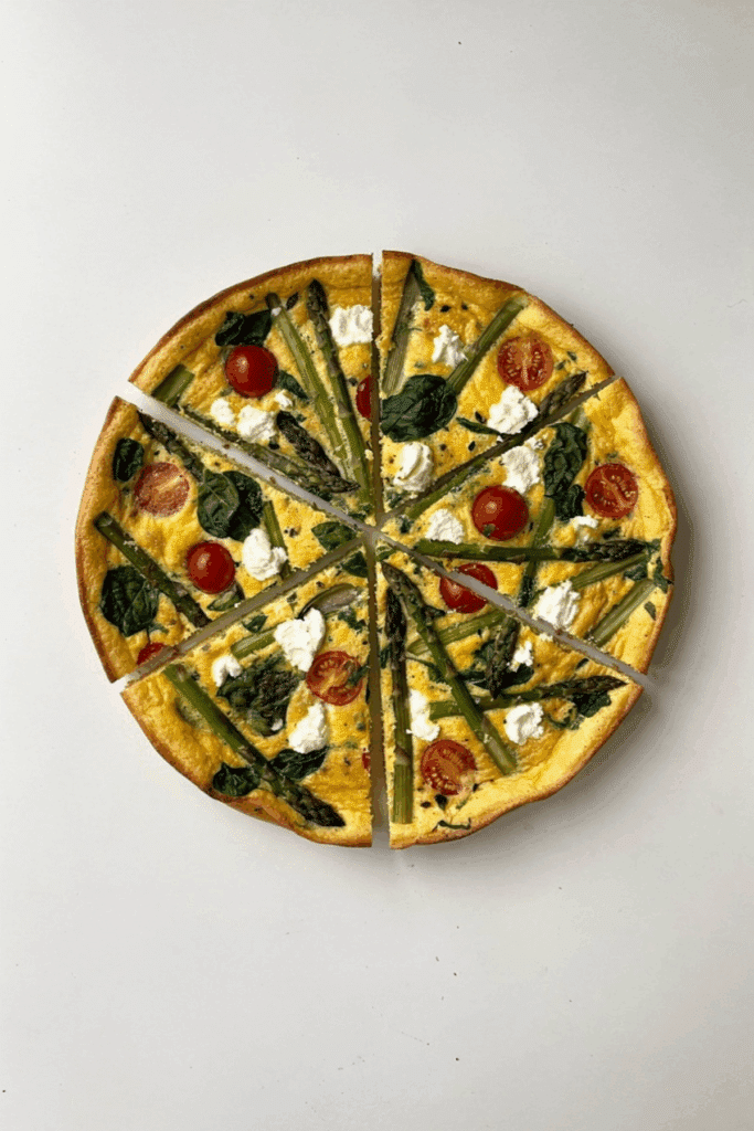 fresh spring vegetable frittata - featured image