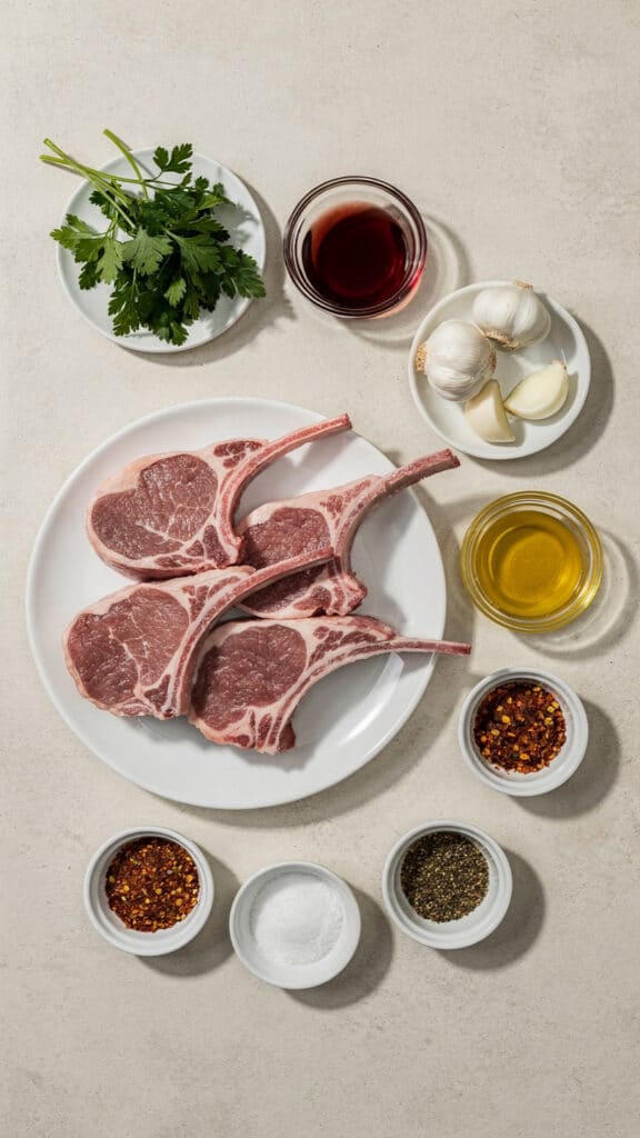 lamb chops with chimichurri sauce preparation steps