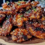 miso honey chicken wings - featured image