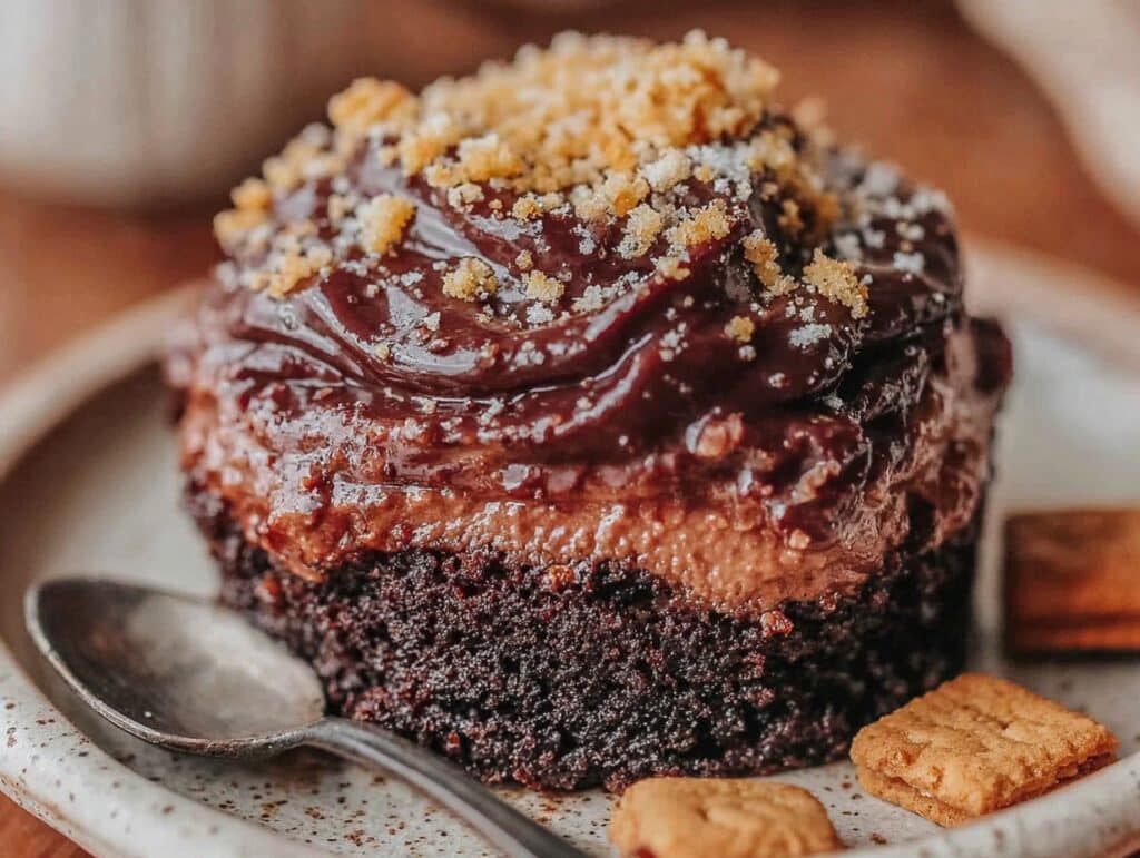 Petit Beurre Brownie Chocolate Mousse Dessert - featured image