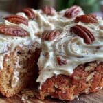 pumpkin pecan cake - featured image
