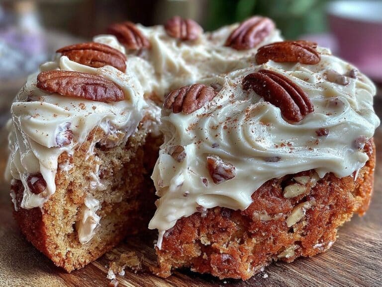 pumpkin pecan cake - featured image