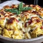 slow cooker tortellini casserole - featured image