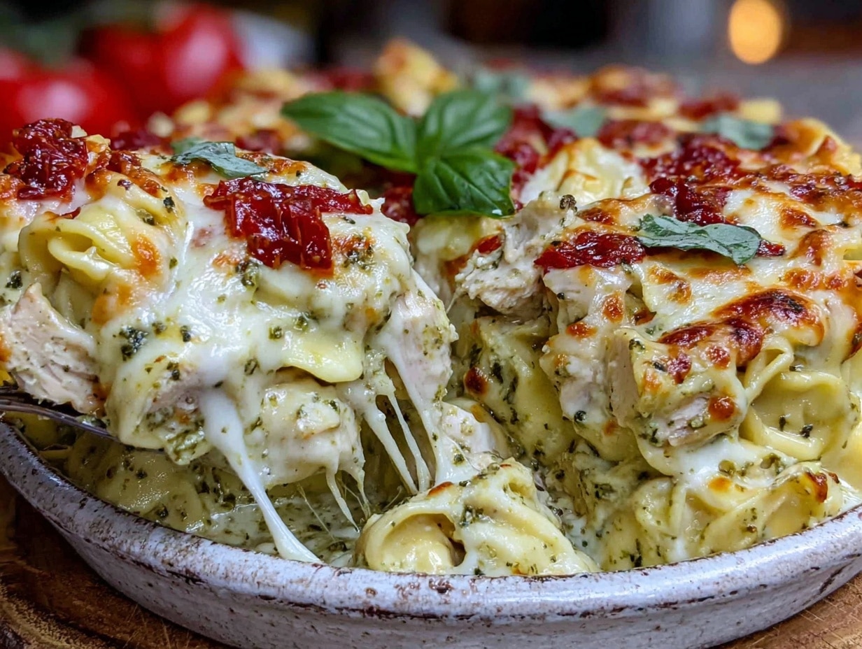 slow cooker tortellini casserole preparation steps