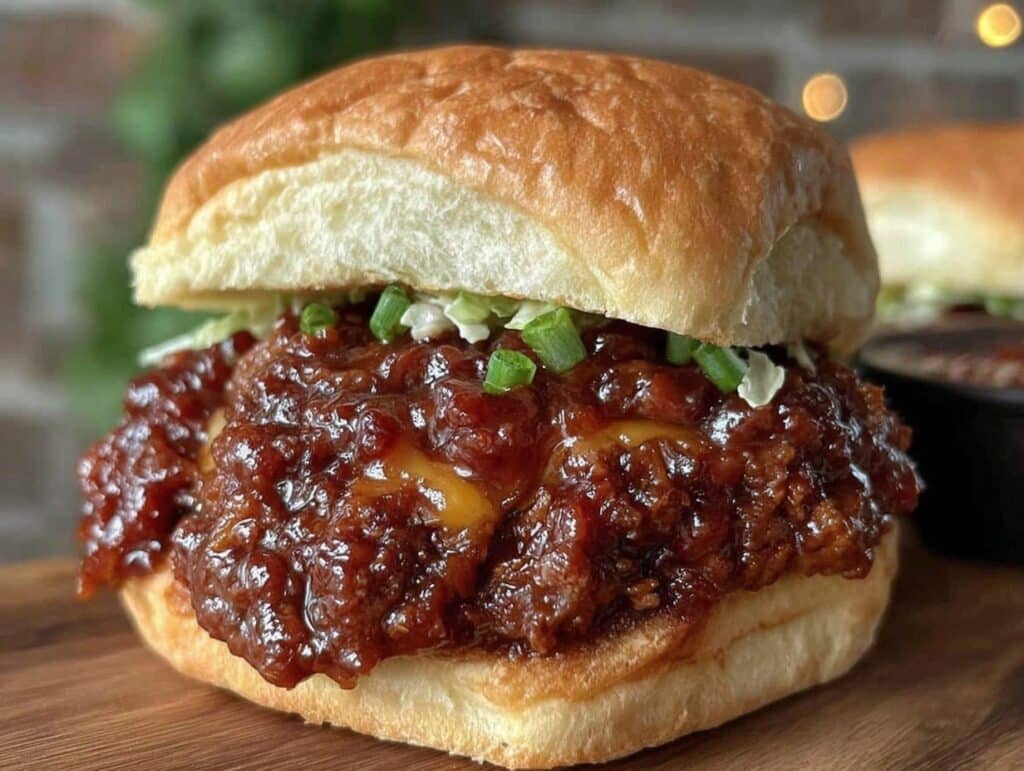 smash burger sloppy joes sandwich - featured image