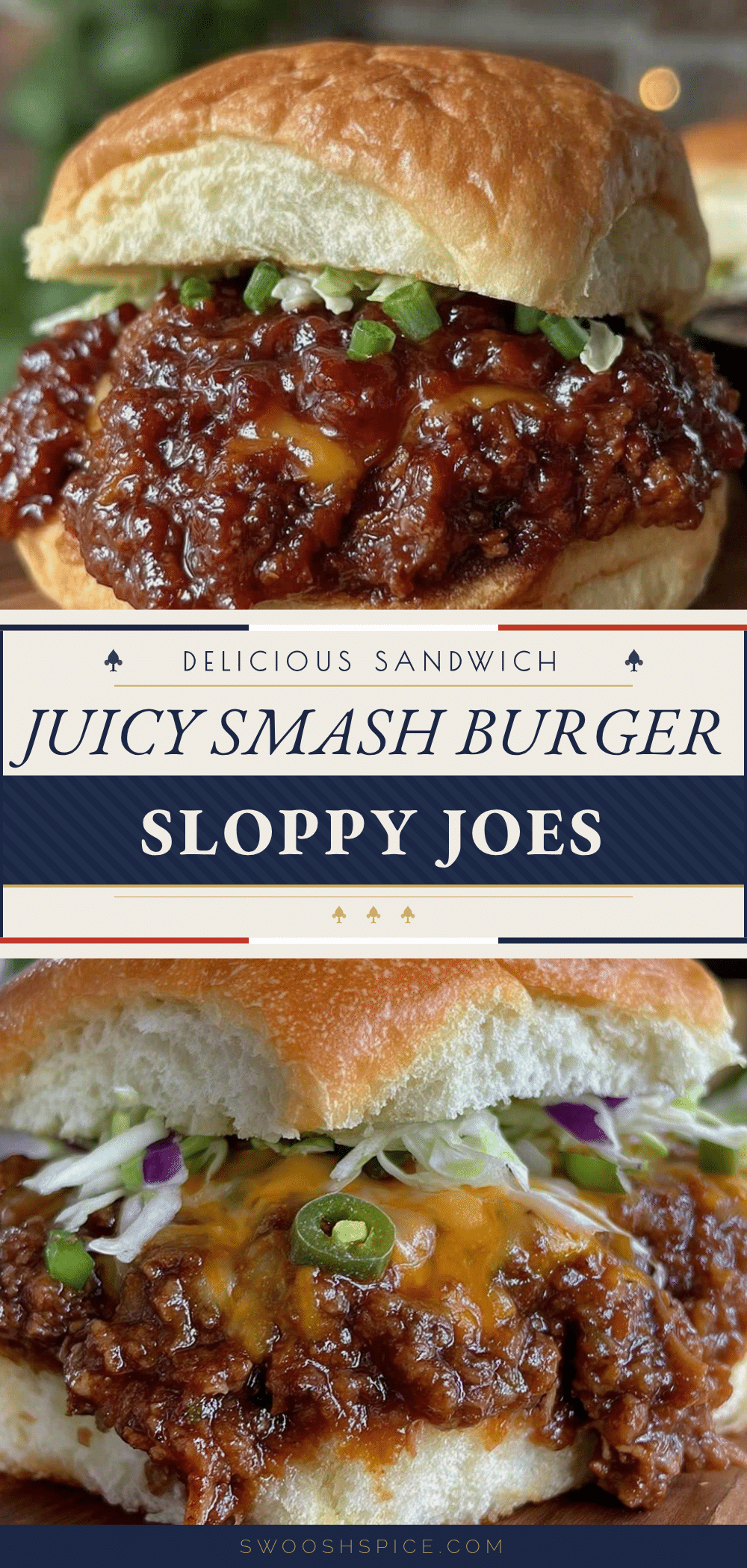 smash burger sloppy joes sandwich recipe