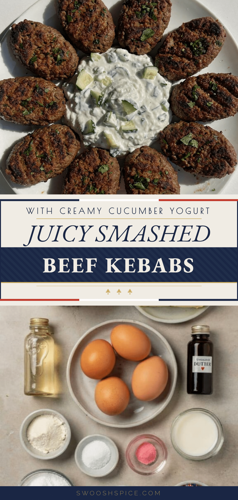 smashed beef kebab recipe