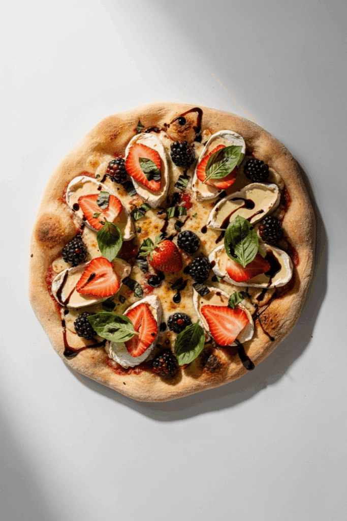 strawberry brie flatbread - featured image