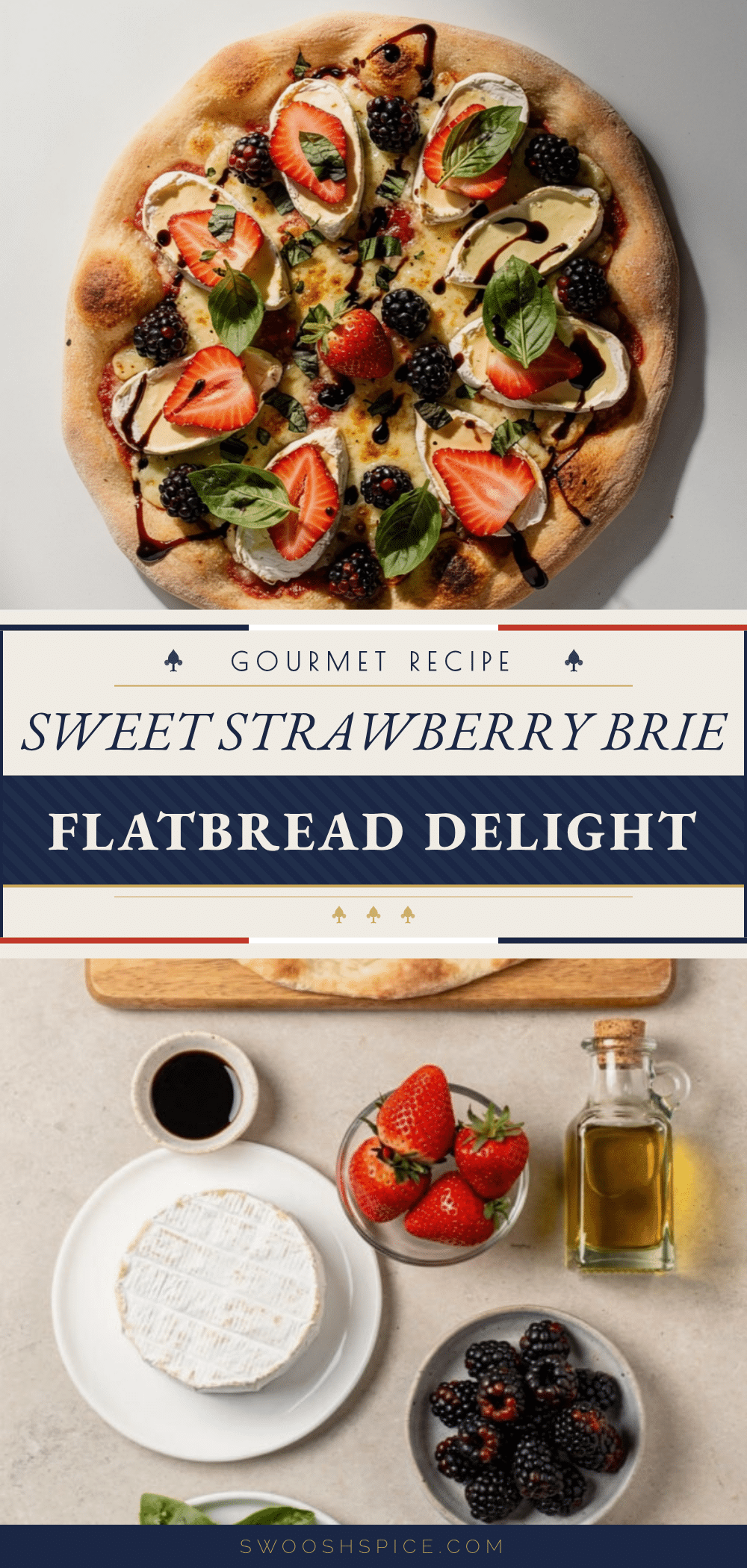 strawberry brie flatbread recipe