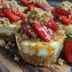 strawberry crunch cheesecake bites - featured image