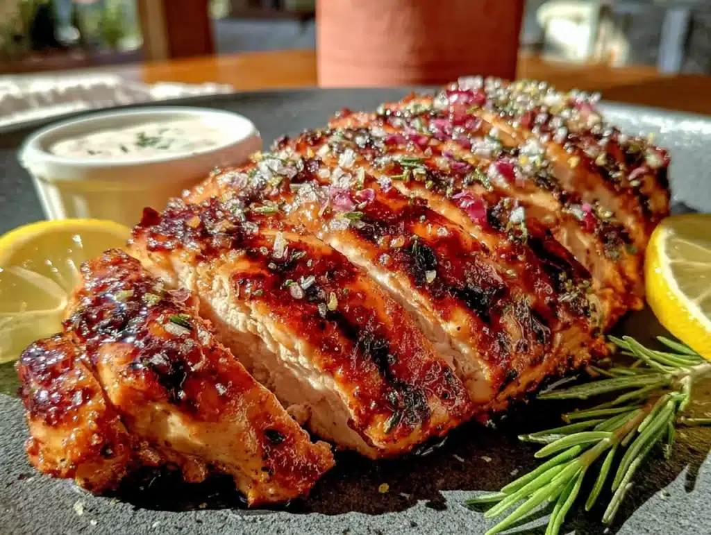 lemon zest grilled chicken - featured image