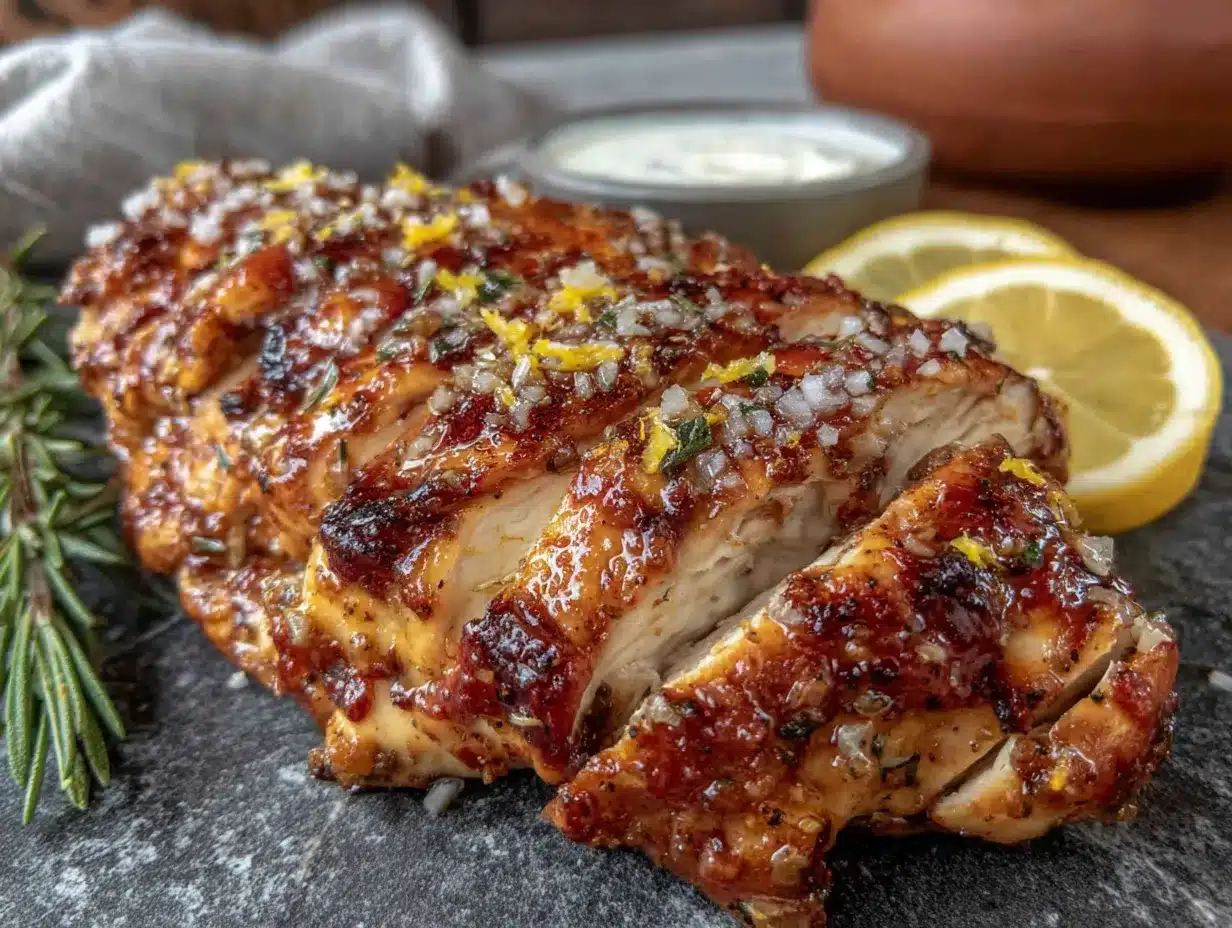 lemon zest grilled chicken preparation steps